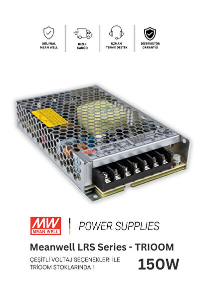 Meanwell LRS-150-12 (150w 12,5 Amper) SMPS Güç Kaynağı