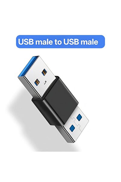 Choice4 black1Pcs USB C3.0 A Adapter USB 3.0 Type-C Male to Male and Female t...