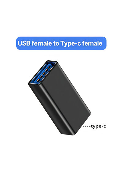 Choice5 محول USB C3.0 A أسود اللون، قطعة واحدة، من نوع USB 3.0 Type-C ذكر إلى...