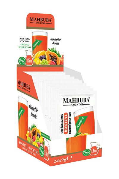 Mahbuba Kokteyl Aromalı Soğuk Toz İçecek 24x9gr