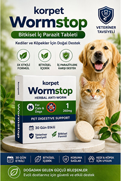 KorPet Kedi Ve Köpekler Için Iç Sindirim Organizma Vitamini Bitkisel Formül