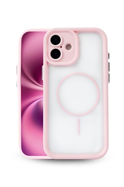 Vissona iPhone 17 Kılıf – Kamera Korumalı – MagSafe Uyumlu – Pembe Renk – Mat...