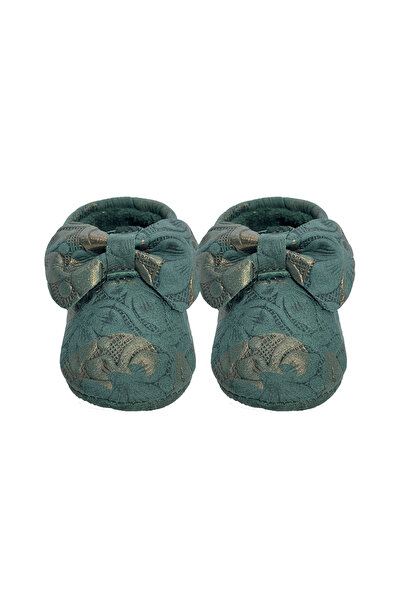 Evokids Genuine Leather Green Baby Booties