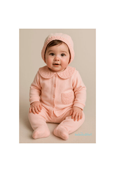 Evokids Pink Scalloped 5-Piece Girl Newborn Child Hospital Release Set