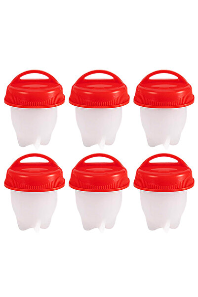 Choice 6pcs 3/6pcs BPA Free Silicone Egg Boiler Steamer Non-stick Silicone Eg...