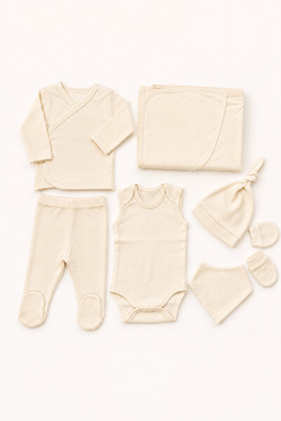 Mayu Baby Collection MAYU GOTS Sertifikalı 7'li Yenidoğan Hastane Çıkışı Seti...