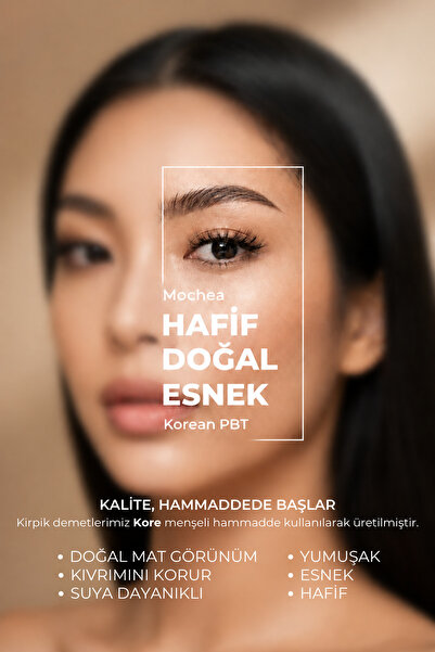 Chardak Mochea Takma Kirpik Seti 640 Demet/Adet, Yapıştırıcı, Sabitleyici, Çıkartıcı, Cımbız, Fırça, 30D, 40D, 50D
