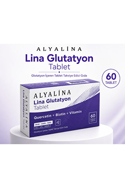 alyalina Glutatyon Tablet 1500 mg Quercetin + Biotin + Vitamin