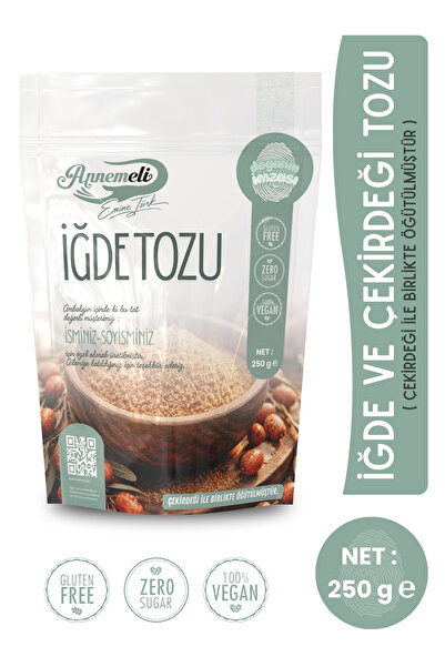 EMİNE TÜRK ANNEMELİ 250 GR İĞDE VE ÇEKİRDEĞİ TOZU ( İĞDE UNU) % 100 DOĞAL GÜN...