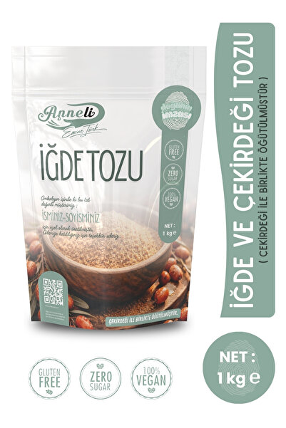 Emine türk anneli 1 Kg Iğde Ve Çekirdeği Tozu ( Iğde Unu ) % 100 Doğal Annemeli Günlük Taze Öğütülür.