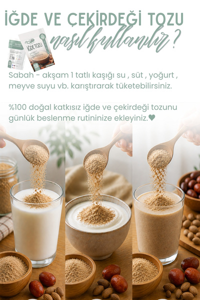 EMİNE TÜRK ANNEMELİ İğde Ve Çekirdeği Unu - 100 gr - Günlük Üretim Iğde Ve Çekirdeği Unu Tozu , Iğde Unu , Iğde Tozu
