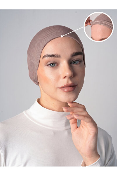 Ecardin Non-Slip Hijab Bonnet Silicone Non-Slip Bonnet - St260 Smoke Rose
