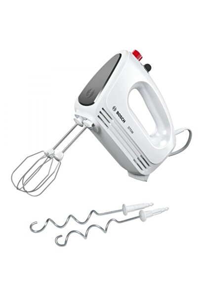 Bosch Mixer de mana MFQ22100, 375W, 4 viteze + Turbo, Alb/Gri
