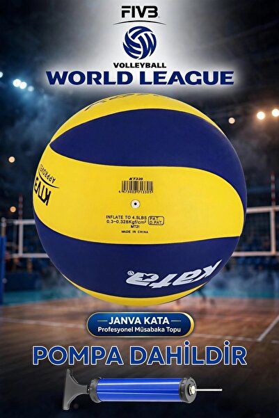 Janva Official Voleybol Topu Soft Yapıştırma 3 Astar Nizami Ölçüde No: 5 Vole...