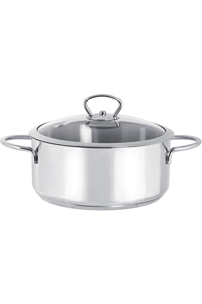 Metalac Cratita 2.8l cu capac din sticla Kulinaria inox/20cm/2.8l