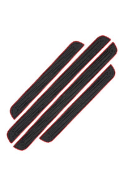 Choice1 4pcs 4Pcs Car Door Sill Scuff Covers Black Door Panel Guards Protecto...