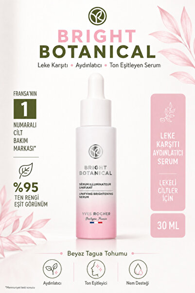 Yves Rocher Anti-Blemish Brightening Skin Serum 30 ml - White Tagua Seed Niac...
