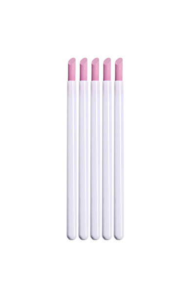 Choice WHITE Quartz Stone Scrub Nail File Rods Cuticle Remover Dead Skin Remo...