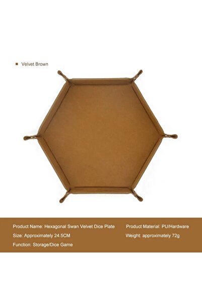 Choice 1pc coffee color 1pc Hexagonal Dice Tray and Miscellaneous Storage Box...