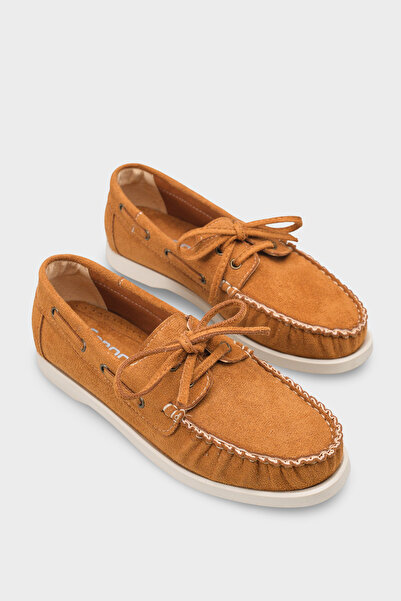 Capone Outfitters Bria Lace-Up Beaded Comfort Women's Loafer Boat Shoes