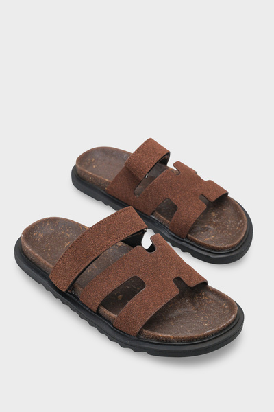 Capone Outfitters Alicia – дамски чехли с плосък ток и велкро за по-голям ком...