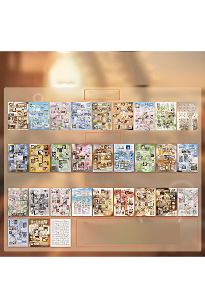 Choice B0066-1 30sheets Retro Realistic Graffiti Style Sticker Book Street Co...
