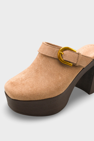 Capone Outfitters Edith Platform Bilekten Bantlı Kadın Sabo Terlik