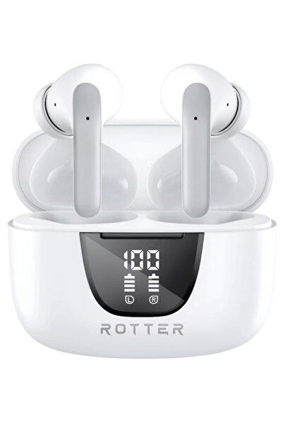ROTTER Casti Wireless Bluetooth 5.4 In-ear, ENC Izolare Zgomot, 42H, Afisaj D...