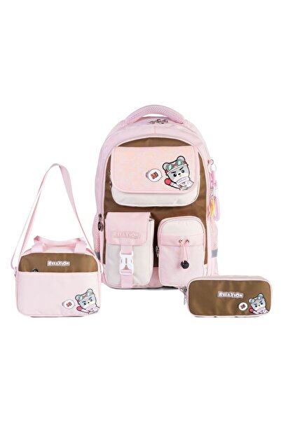 Relaxion Rlx-1812 Set of 3 Children's Primary School Bag with Pen Holder and ...