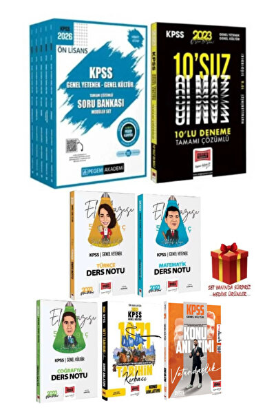 Pegem Akademi Yayıncılık 2026 Pegem Önlisans GYGK Soru Bankası Modüler Set+GY...