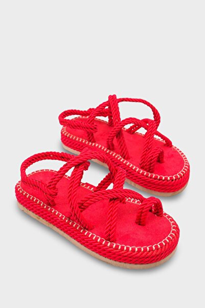 Capone Outfitters Sandale de damă Eden cu toc pană cu șnur