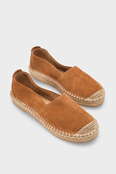 Capone Outfitters Espadrile de damă Laurie din piele naturală și piele întoarsă