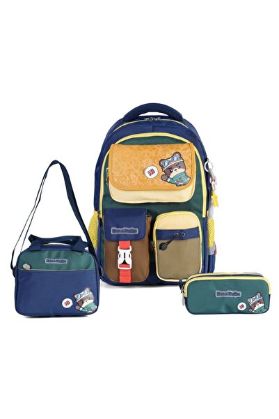 Relaxion Rlx-1812 Set of 3 Children's Primary School Bag with Pen Holder and ...