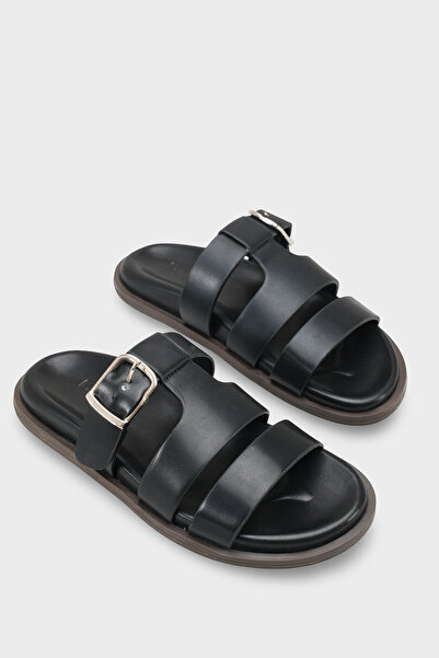 Capone Outfitters Florrie Three-Strap Buckle Women's Slippers