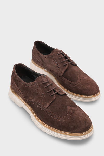 Capone Outfitters Joachim Genuine Leather Suede Lace-Up Inside Genuine Leathe...
