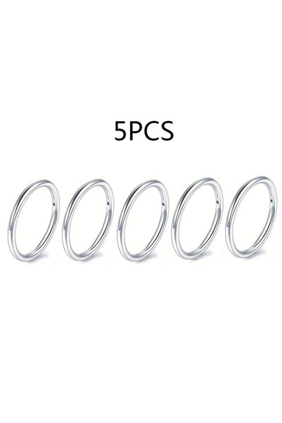 Choice35 حلقات أنف مفصلية من الفولاذ المقاوم للصدأ 16G-1.2mm-10mm B2-5Pcs-Sil...