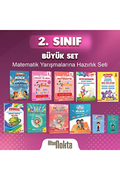 Altın Nokta Yayınları 2. SINIF BİLSEM - KANGURU - OLİMPİYAT BÜYÜK SET