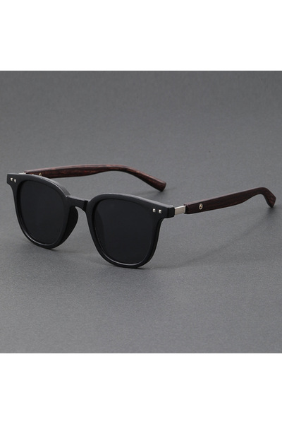 Choice3 Back Trendy Retro Wood Grain Sunglasses Polarized UV Protection for M...