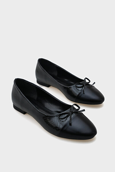 Capone Outfitters Round Toe Two-Piece Women's Ballerinas