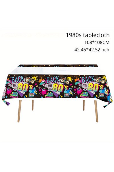 Choice 80s Decorative Tablecloth, 80/90 Party Tablecloth, Disco 80/90 Party, ...