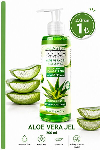 LAST TOUCH Aloe Vera Jel Güneş Sonrası Bakım, Nemlendirici, Ferahlatıcı, Yatı...