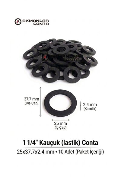 1 ¼ Kauçuk(lastik) Conta 25x37.7x2.4 mm 10 Adet