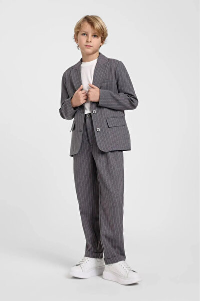 HAUSEkids 10-14 Years Old Cotto Exclusive Boys' 3-Piece Set-Smoked