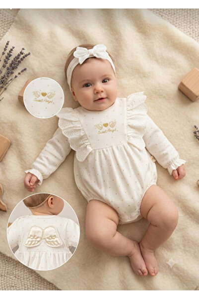 Lova BABY ANGEL NAKIŞLI KIZ BEBEK ROMPER