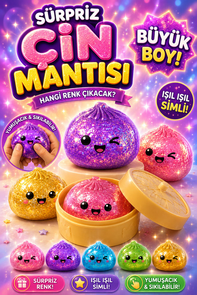 KUZEY KIRTASİYE Simli Büyük Boy Çin Mantısı Dumpling