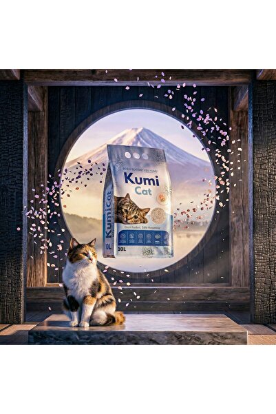 Eko-Premium Çok Güçlü Topaklanan Kedi Kumu - Sakura 10 LT