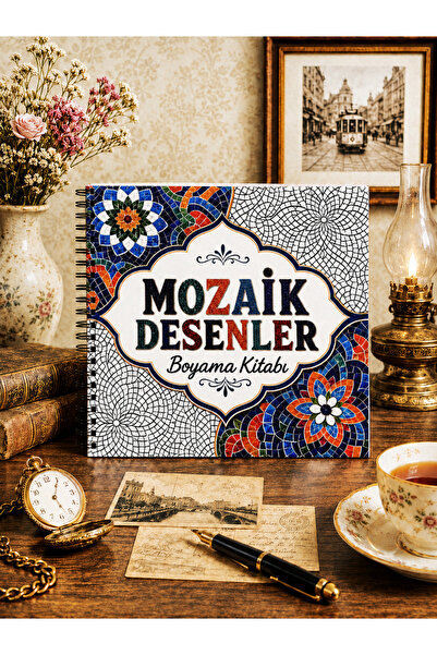 metafortoys Mozaik Desenler Boyama Kitabı – 21x20 cm I 40 Görsel I Çocuklar v...