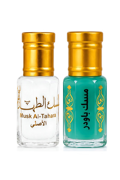 MUSK AL TAHARA Orijinal 2 ADET × 6ML (White + Powder misk)