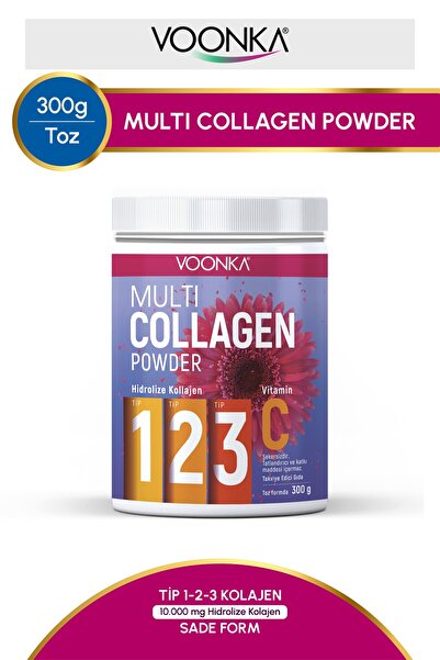 Voonka Multi Collagen Powder 300 gr - 30 Günlük