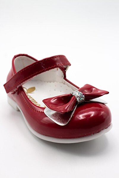 Generic Brand Bow Stone Detail Baby Ballerina Red